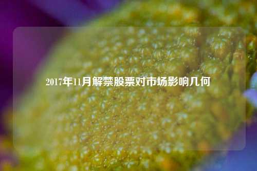 2017年11月解禁股票对市场影响几何