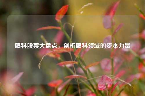 眼科股票大盘点,剖析眼科领域的资本力量 眼科股票大盘点,剖析眼科领域的资本力量