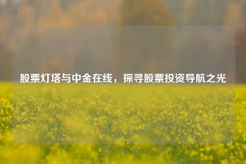 股票灯塔与中金在线,探寻股票投资导航之光 股票灯塔与中金在线,探寻股票投资导航之光