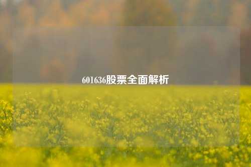 601636股票全面解析