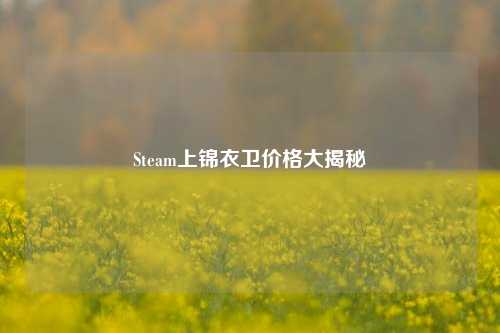 Steam上锦衣卫价格大揭秘