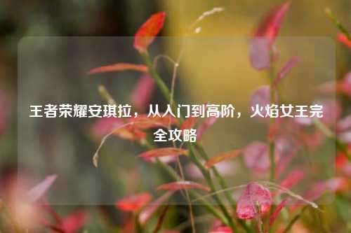 王者荣耀安琪拉，从入门到高阶，火焰女王完全攻略