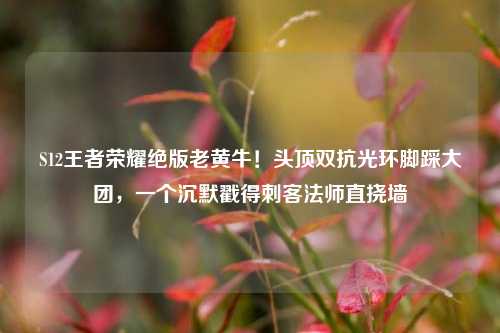 S12王者荣耀绝版老黄牛！头顶双抗光环脚踩大团，一个沉默戳得刺客法师直挠墙