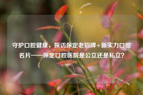 守护口腔健康，探访保定老招牌+新实力口腔名片——保定口腔医院是公立还是私立？