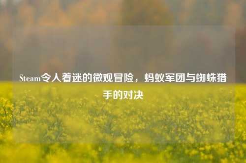 Steam令人着迷的微观冒险，蚂蚁军团与蜘蛛猎手的对决