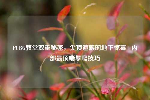 PUBG教堂双重秘密，尖顶遮蔽的地下惊喜+内部最顶端攀爬技巧