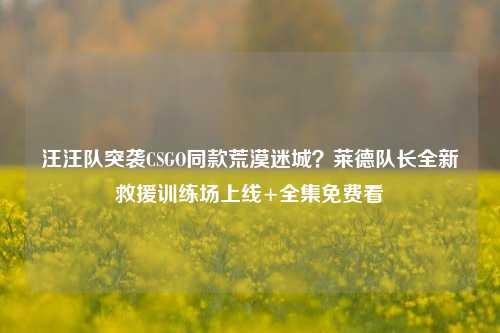 汪汪队突袭CSGO同款荒漠迷城？莱德队长全新救援训练场上线+全集免费看