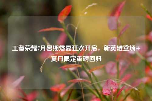 王者荣耀7月暑期燃夏狂欢开启，新英雄登场+夏日限定重磅回归