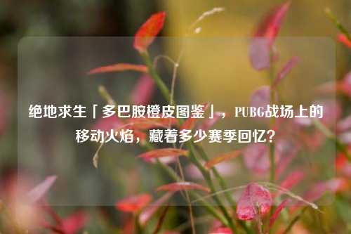 绝地求生「多巴胺橙皮图鉴」，PUBG战场上的移动火焰，藏着多少赛季回忆？