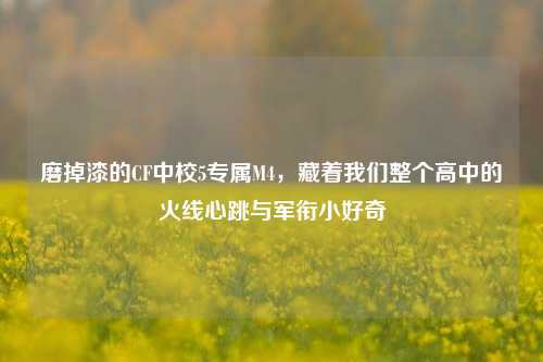 磨掉漆的CF中校5专属M4，藏着我们整个高中的火线心跳与军衔小好奇