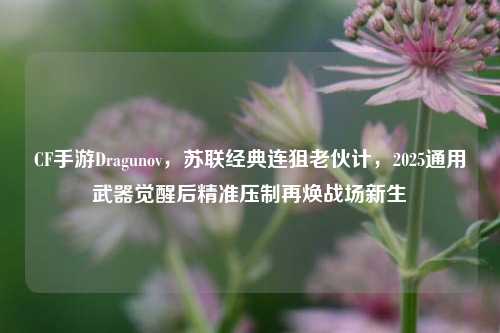 CF手游Dragunov，苏联经典连狙老伙计，2025通用武器觉醒后精准压制再焕战场新生