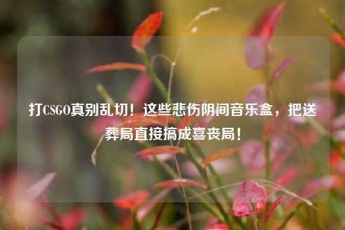 打CSGO真别乱切!这些悲伤阴间音乐盒,把送葬局直接搞成喜丧局!