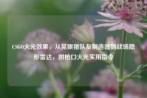 CSGO火光效果,从晃眼猪队友制造器到战场隐形雷达,附枪口火光实用指令