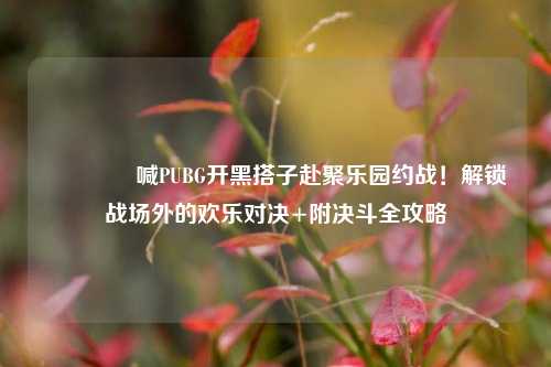 🔥喊PUBG开黑搭子赴聚乐园约战!解锁战场外的欢乐对决+附决斗全攻略