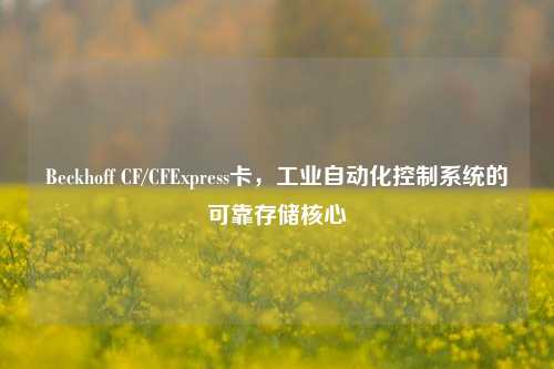 Beckhoff CF/CFExpress卡,工业自动化控制系统的可靠存储核心
