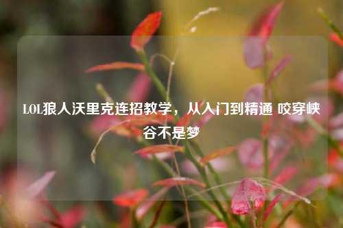LOL狼人沃里克连招教学,从入门到精通 咬穿峡谷不是梦