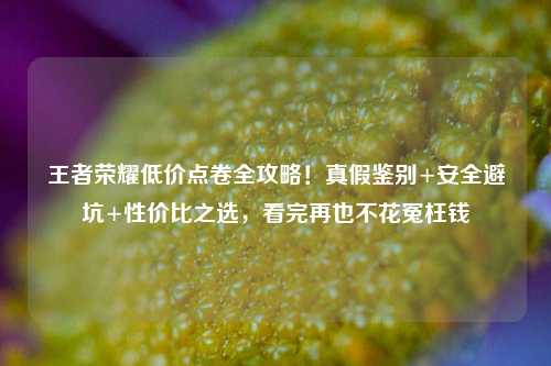 王者荣耀低价点卷全攻略!真假鉴别+安全避坑+性价比之选,看完再也不花冤枉钱