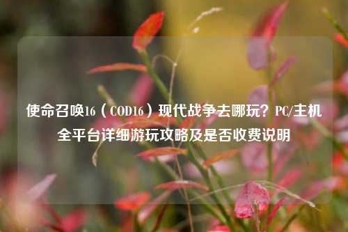 使命召唤16(COD16)现代战争去哪玩?PC/主机全平台详细游玩攻略及是否收费说明