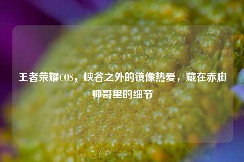 王者荣耀COS,峡谷之外的镜像热爱,藏在赤脚帅哥里的细节