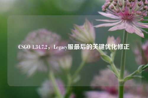 CSGO 1.34.7.2,Legacy服最后的关键优化修正