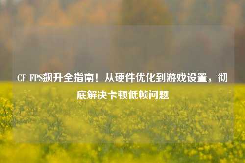 CF FPS飙升全指南!从硬件优化到游戏设置,彻底解决卡顿低帧问题