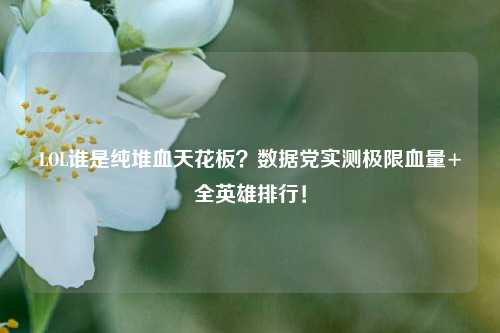 LOL谁是纯堆血天花板?数据党实测极限血量+全英雄排行!
