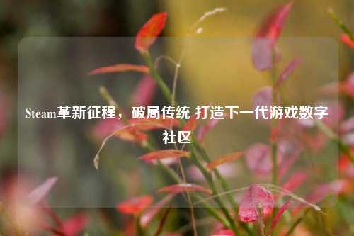 Steam革新征程,破局传统 打造下一代游戏数字社区