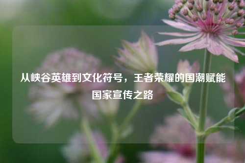 从峡谷英雄到文化符号,王者荣耀的国潮赋能国家宣传之路